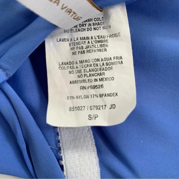 BECCA Color Code Strappy One Piece Swimsuit Blue S NWT - Picture 6 of 10